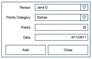 Points Logger Dialog