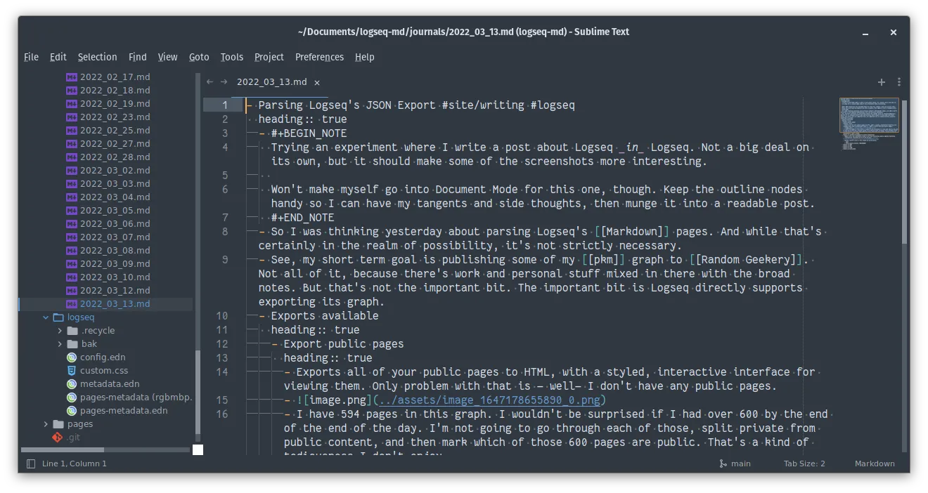 the raw Logseq Markdown for this page