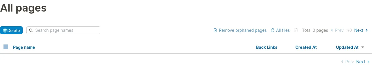 fancy HTML page listing with no pages
