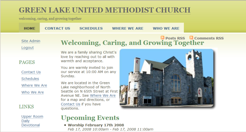 greenlakeumc.org in 2008
