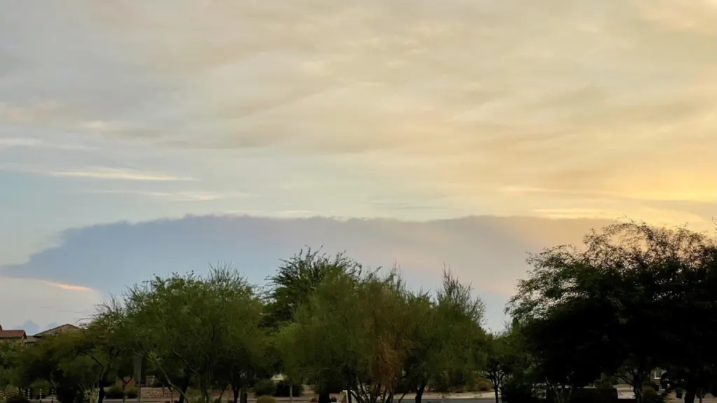 The very long edge of another anvil cloud