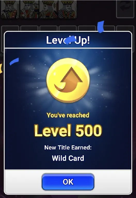 In-game alert telling me I reached level 500. 