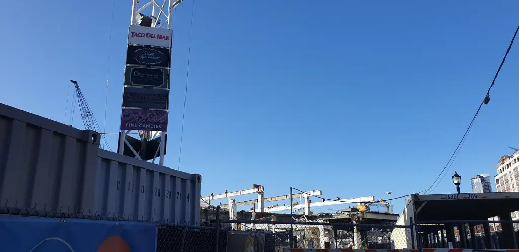 Building in process of demolition