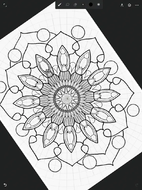 Screenshot of different drawing on ipad