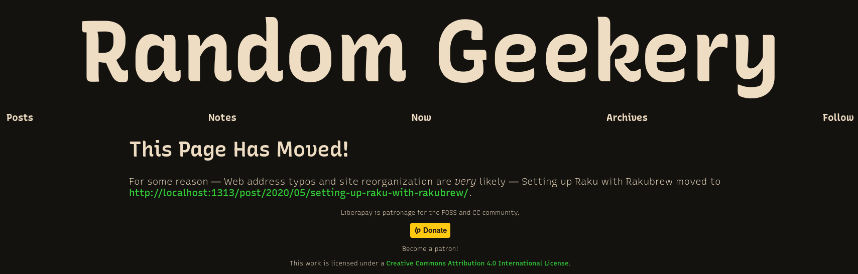 It’s not a redirect anymore