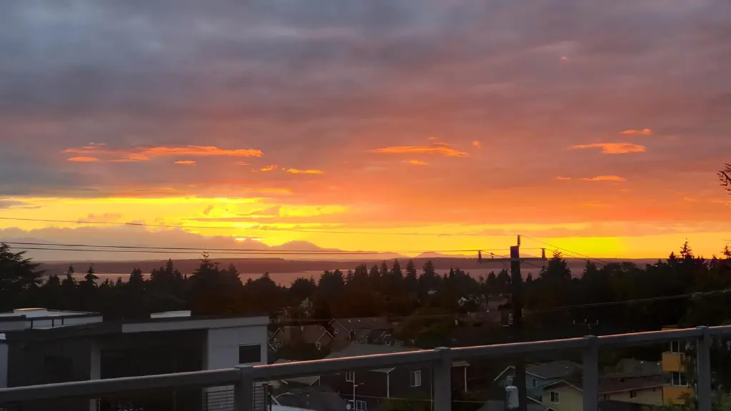 More orange sunset.