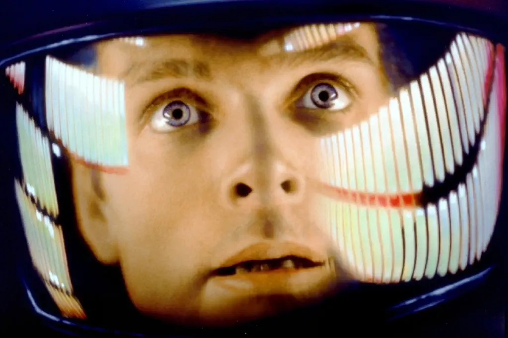 David Bowman from 2001, looking upwards in awe