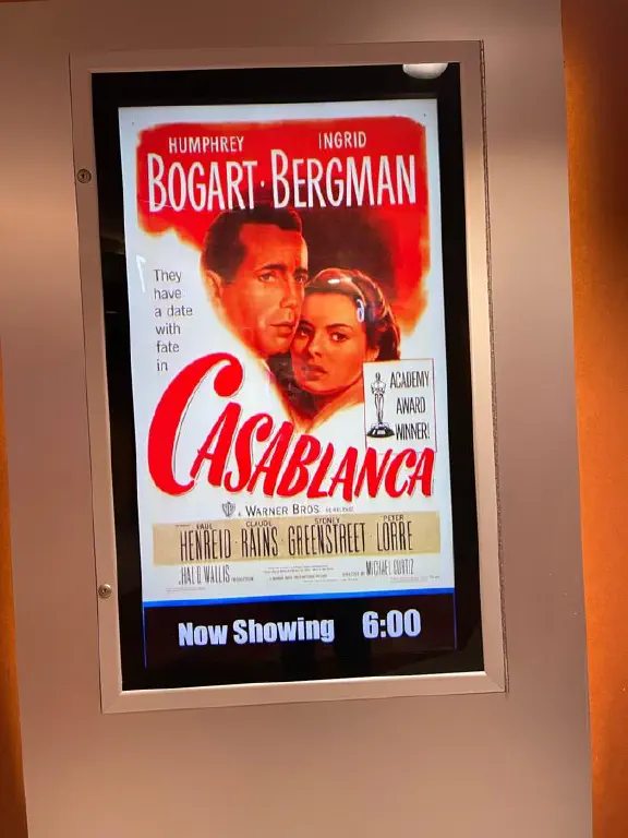 Movie  poster for Casablanca