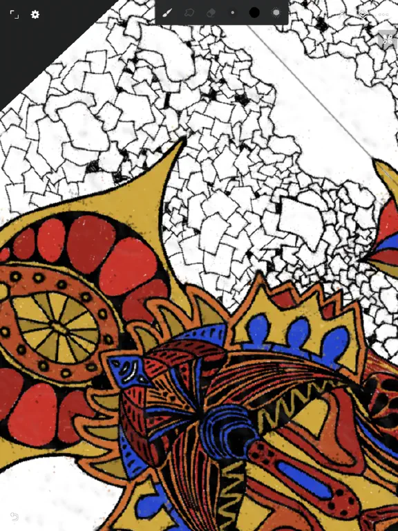 Line drawing in progress