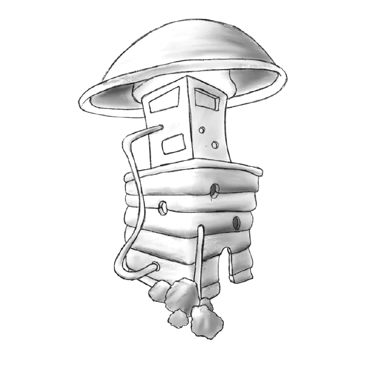 Pencil-style procreate sketch