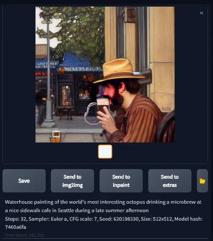 beardy dude with tasteful piercings and dressed in 19th century casual wear drinks a beer somewhere in Seattle’s Capitol Hill