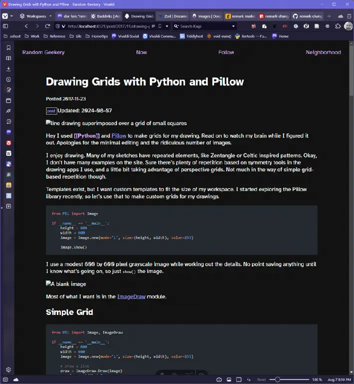 Blog post showing placeholders where images are expected.