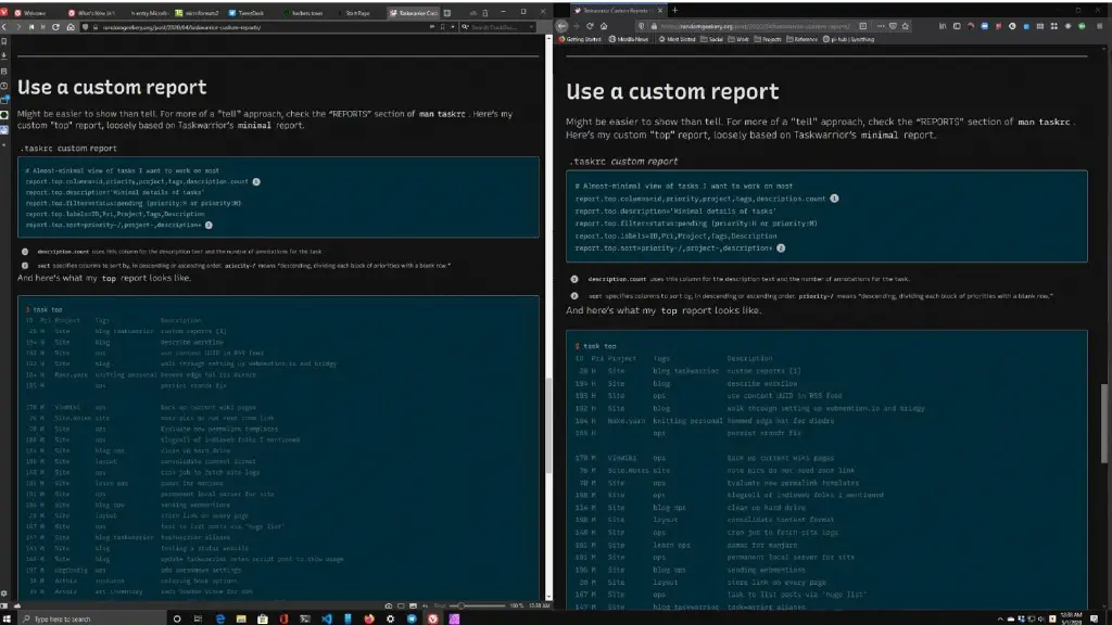 screenshot of Vivaldi and Firefox side by side rendering the same page that makes heavy use of a variable font.