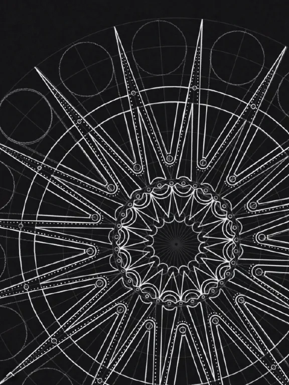 Manual symmetry drawing in progress 