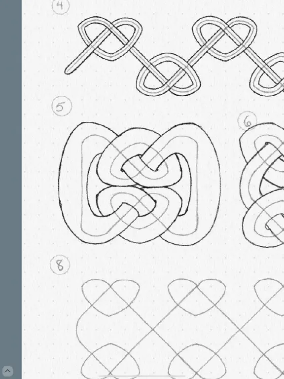 Detail of knotwork drawing