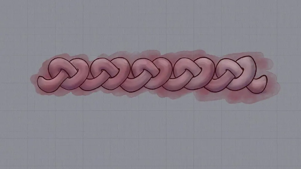 Celtic style knot with reddish color tones