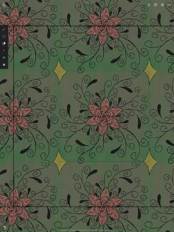 The pattern shown as tiles