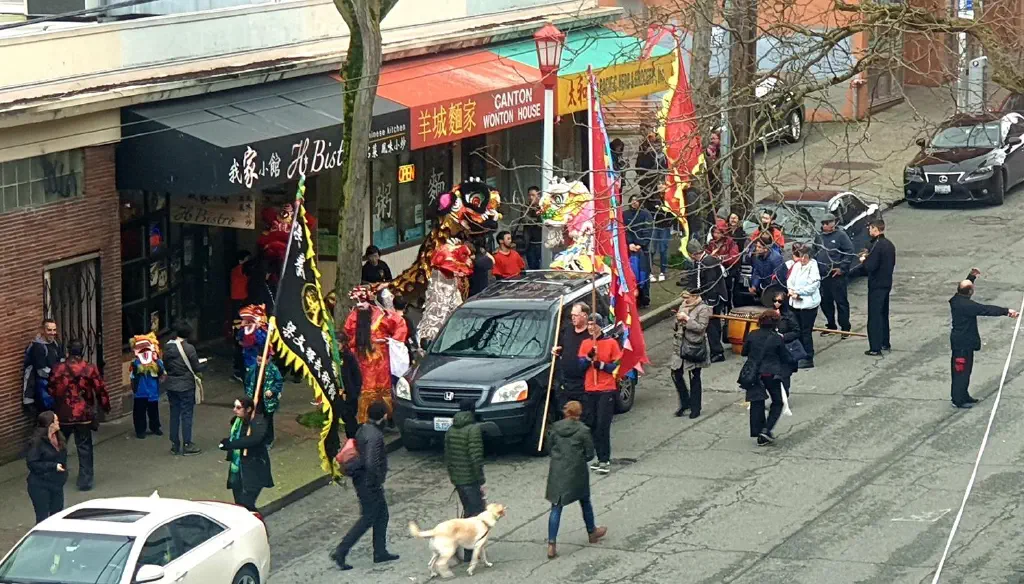 Dragons and drummers in Seattle International District
