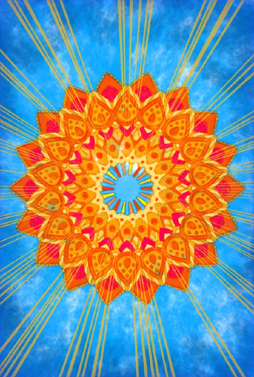 Sunburst pattern