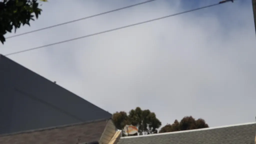 Zoomed in on a few clouds against otherwise clear day