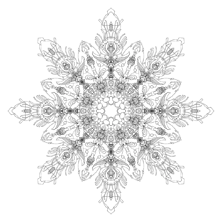 Rotational symmetry drawing