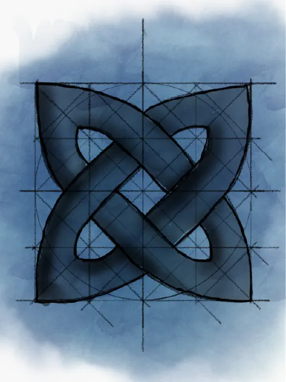 Drawing of simple Celtic knot