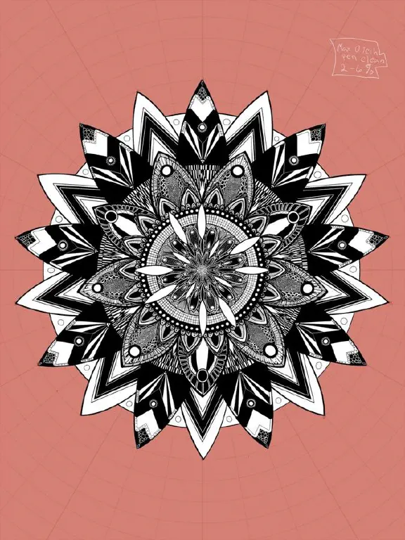 Radial symmetry drawing in progress