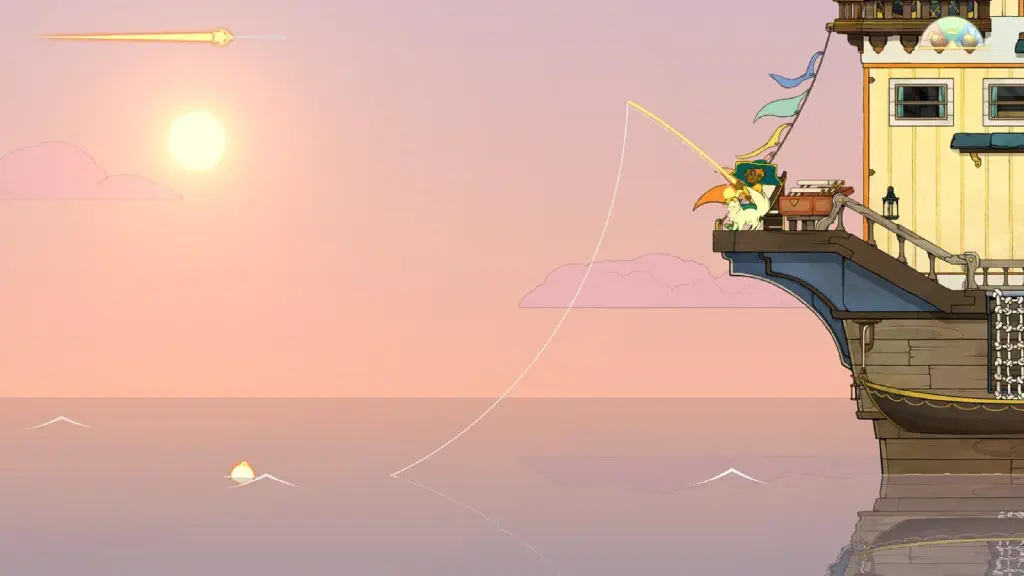 In-game screenshot of fishing