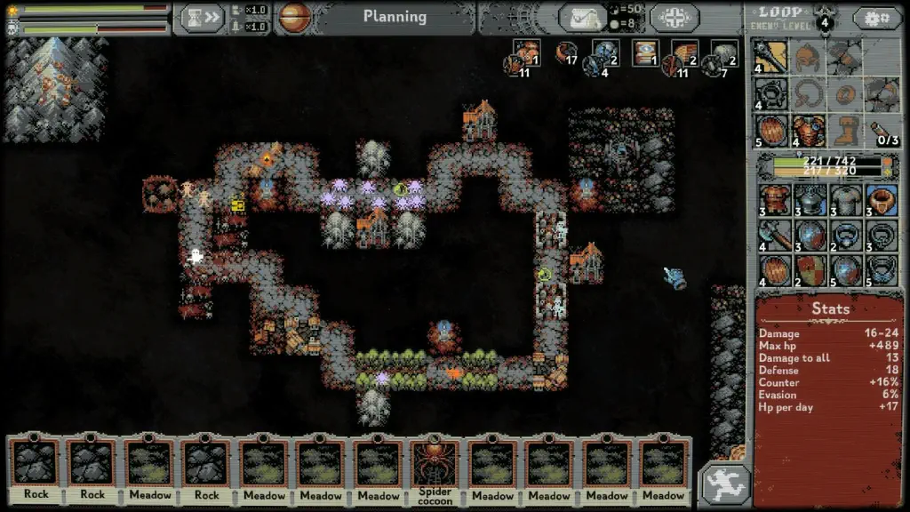 Screenshot of in-progress game