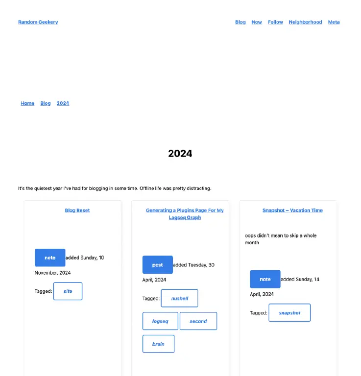 Same content, on a white page with blue links and a lot more whitespace