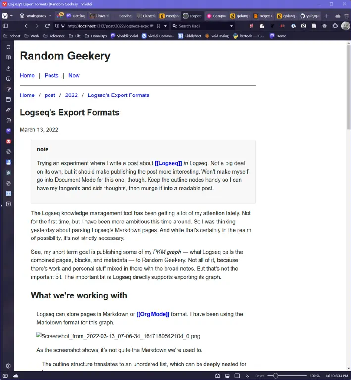 A nicely formatted Web page about &ldquo;Logseq&rsquo;s Export Formats&rdquo;