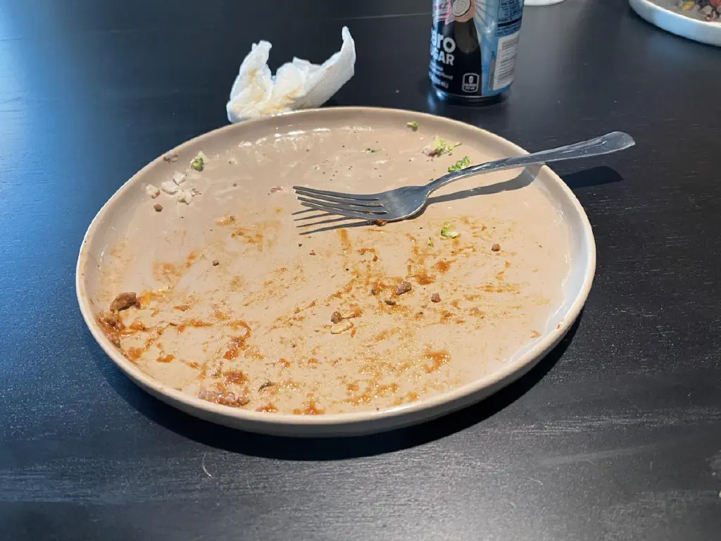 My empty plate