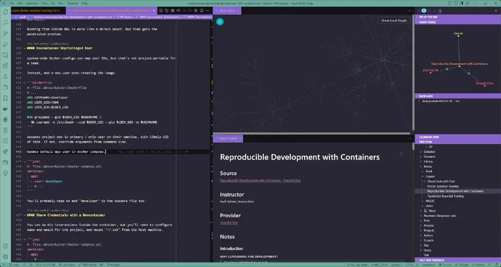 My Dendron notes from Graceful.Dev Reproducible Development with Containers