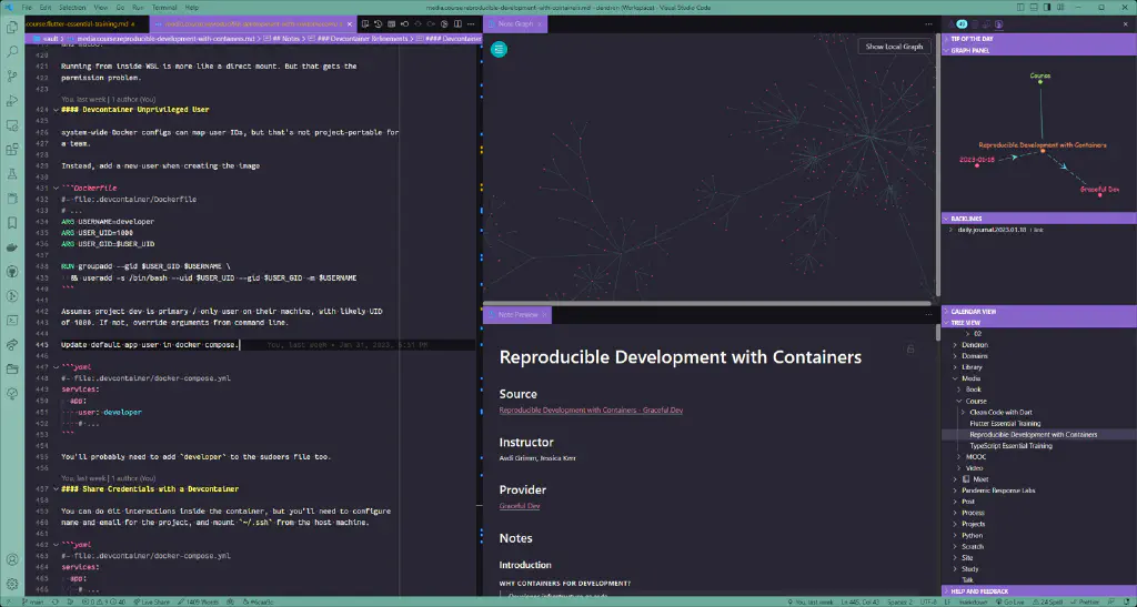 My Dendron notes from Graceful.Dev Reproducible Development with Containers