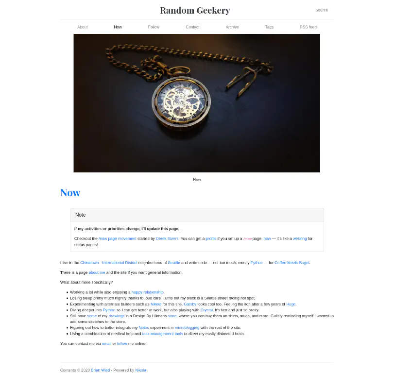 Cover image in a non-post page