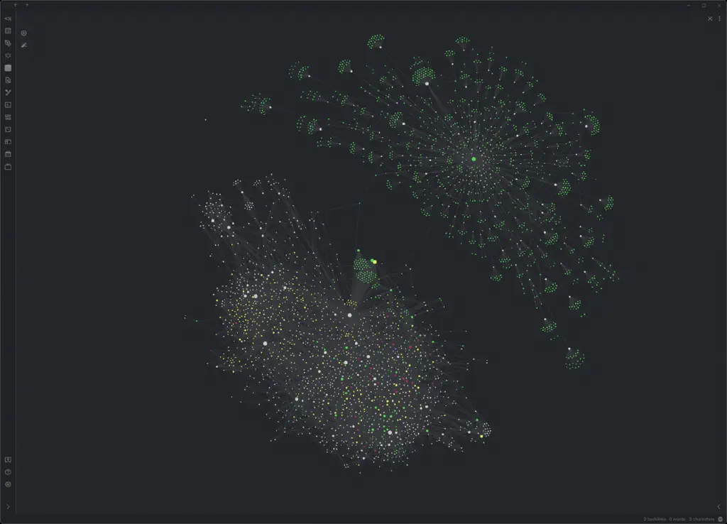 There are more connections in the new cluster, and it’s green.