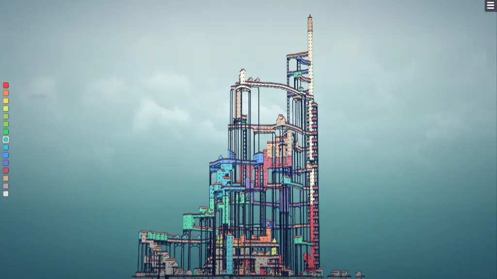 screenshot with skyline view of constructed city