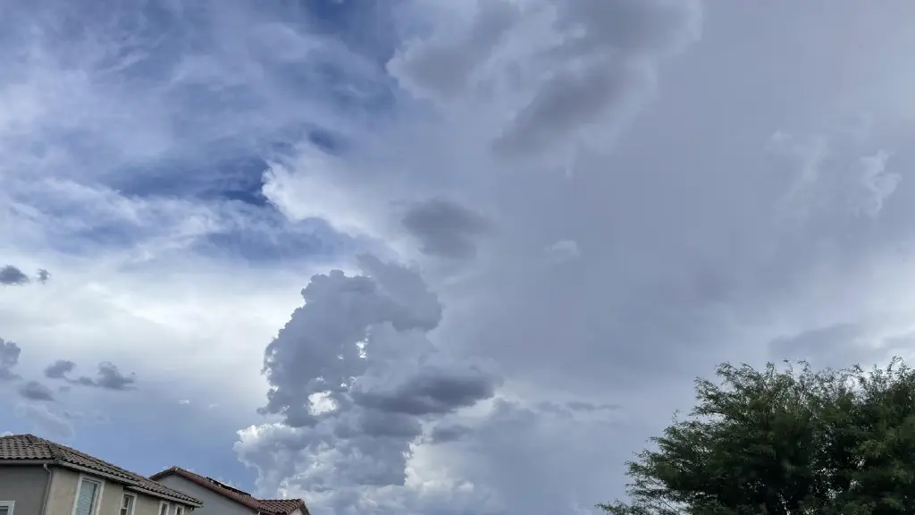 Dark cloud contrasting against a mostly overcast sky