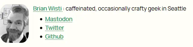 Now my name links to my 