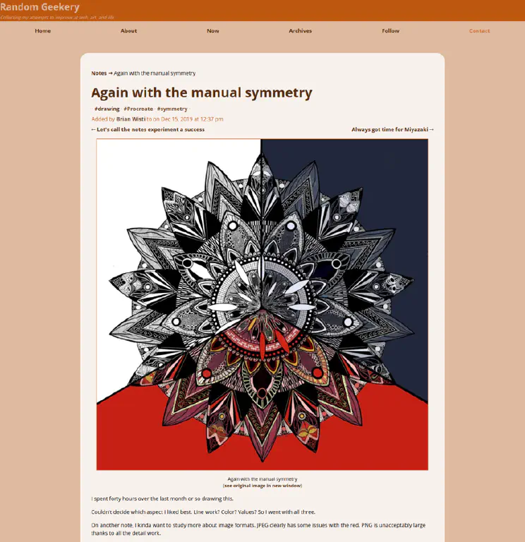 The same page on the current site