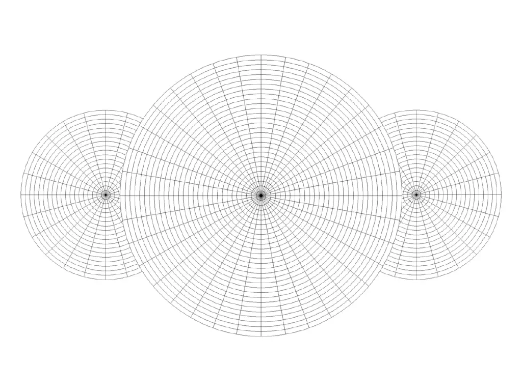 template prepared for drawing