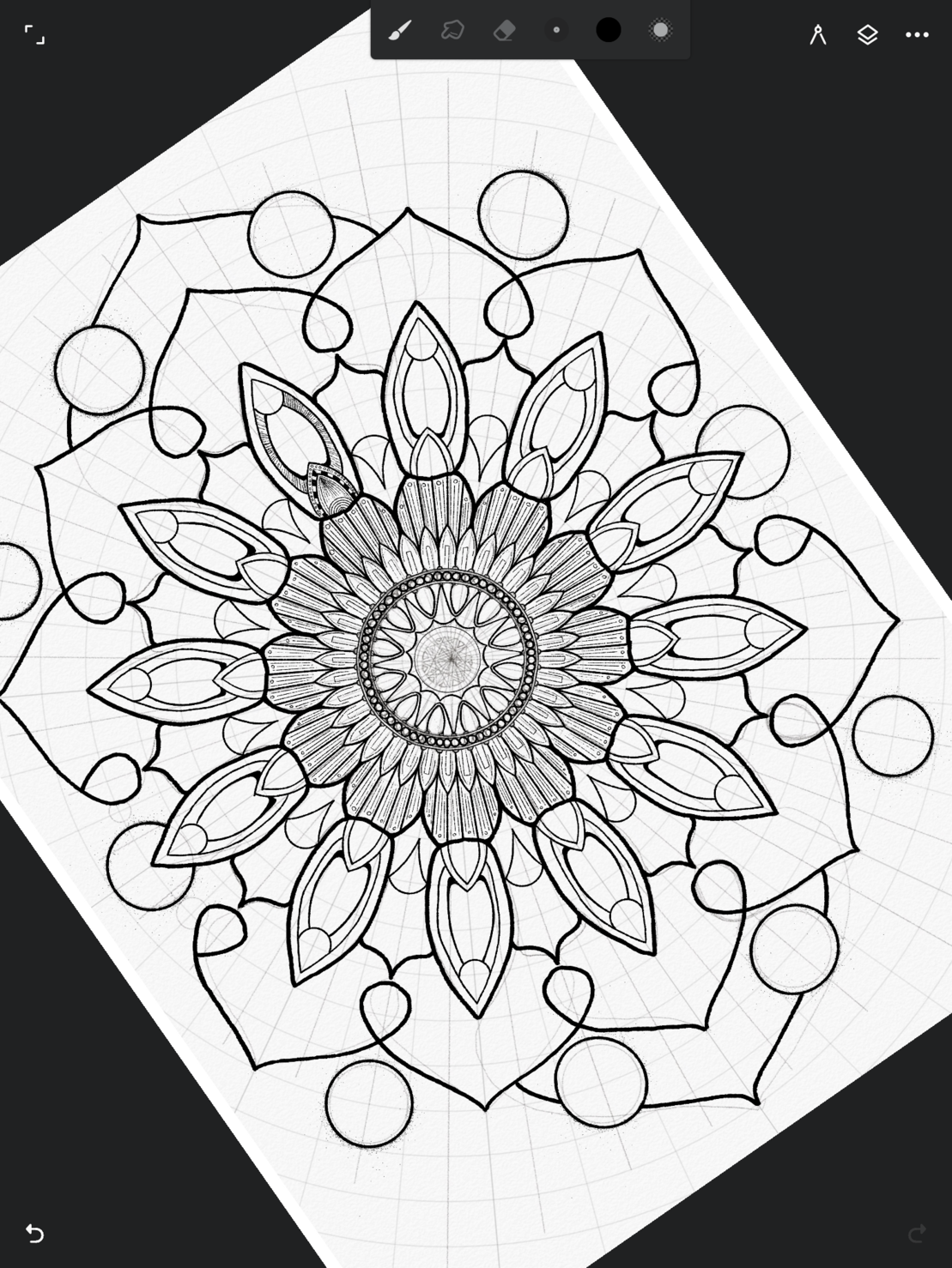 Screenshot of different drawing on ipad