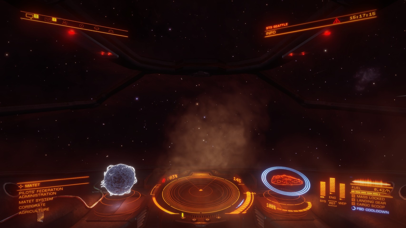 Smoke! Coming from the spaceship control panel! That can’t be good.
